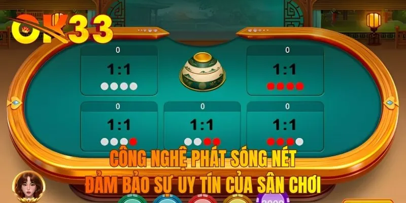 Công nghệ phát sóng nét đảm bảo sự uy tín của sân chơi